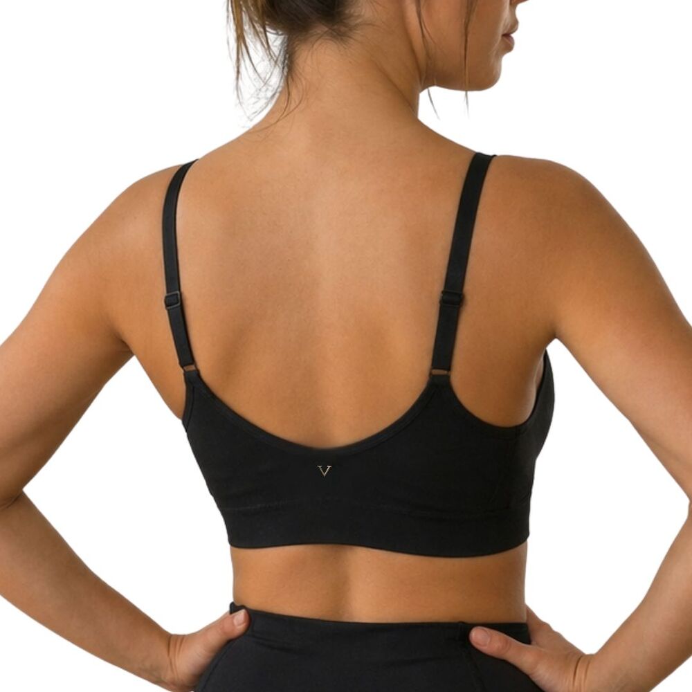 Victoria’s Secret 36D Light Support Longline Sports Bra Mesh Panel Bralette Yoga